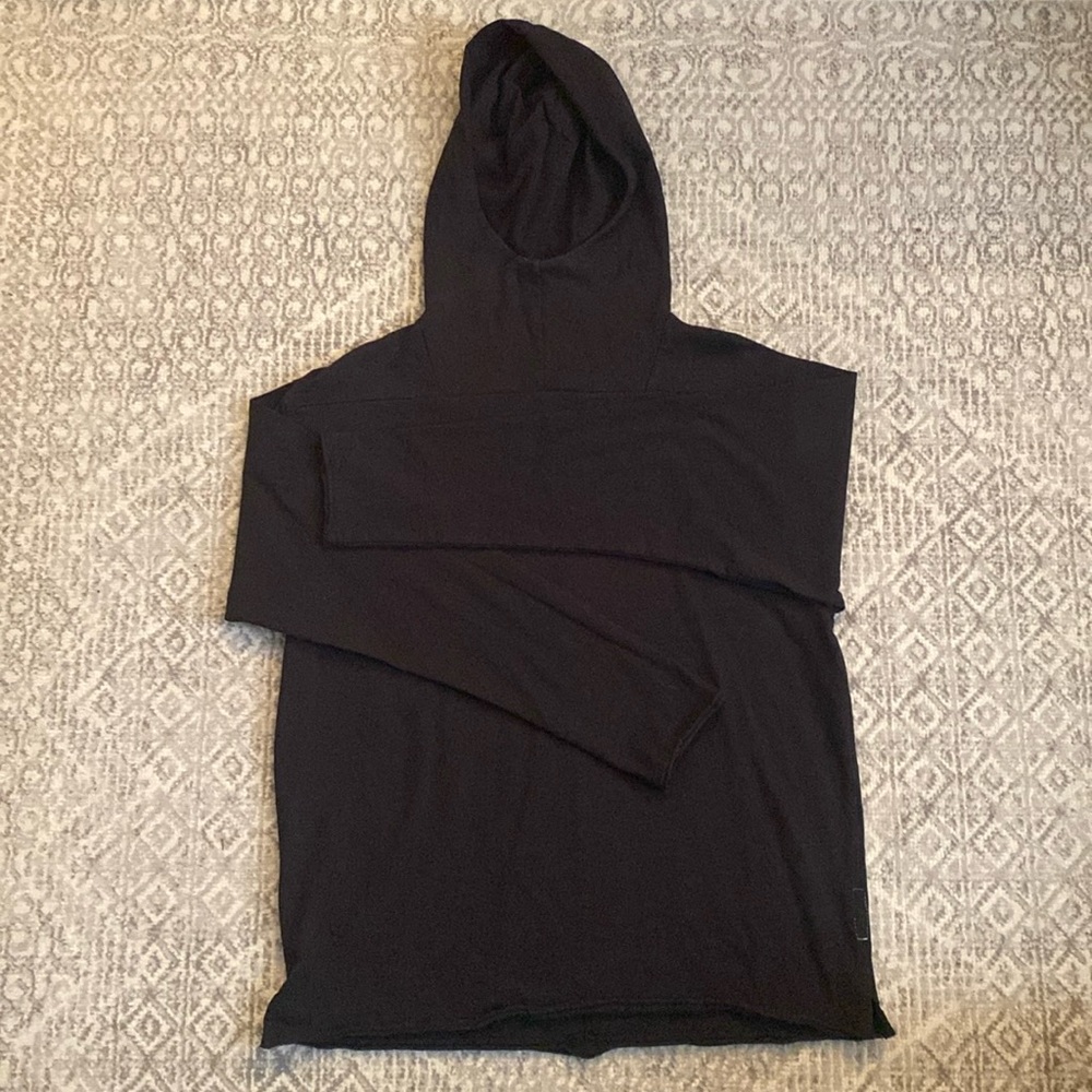 Rag & Bone Mens Turtled Hooded long sleeve Tee